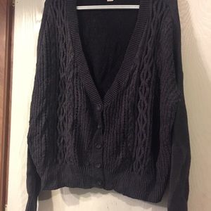 ⭐️Mossimo dark grey cable knit cardigan XXL⭐️